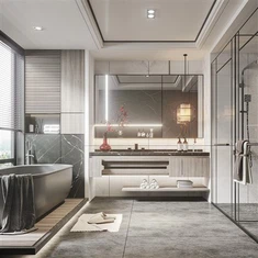 Elegant kabinèt twalèt modèn